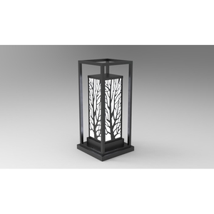 DNT.003.02 Lampe Solaire de Jardin Premium Blanc Chaud 30W Aluminium Verre Électrique AC IP65 IP66 pour Usage Routier et Paysager Certifié ETL - Product Image 1