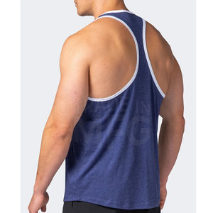 La mejor camiseta sin mangas para hombre, ropa de gimnasio de algodón transpirable para verano, diseño estampado informal al por mayor - Product Image 3
