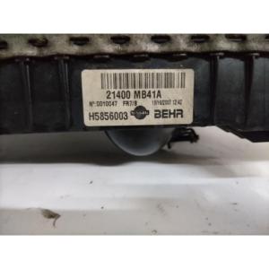 หม้อน้ำรถยนต์นิสสัน แค็บสตาร์ ซีรีส์ H5856003 YD25 ดีเซล 2.488 (06>13) - Product Image 3