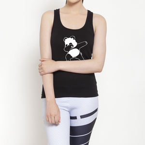 Débardeur personnalisé en fibre de bambou noir pour femmes avec jersey grande taille Style décontracté quantité minimale de commande bas en coton - Product Image 2