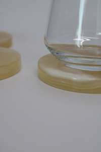 Sous-verres en pierre d'agate naturelle polie Tampons de boisson en tranche de cristal pour la maison élégante, le bureau et la décoration de table de luxe - Product Image 3