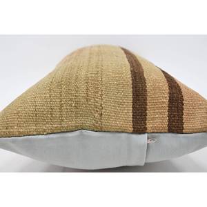 Alfombra Vintage de Lana Kilim, Tejido Beige de 12x24 Pulgadas - Product Image 5