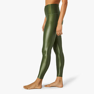 Leggings Deportivos de Yoga para Mujer, Cintura Alta, Midi, Elásticos en Cuatro Direcciones, Spandex/Nailon, Logotipo Privado Personalizado, Fitness - Product Image 2