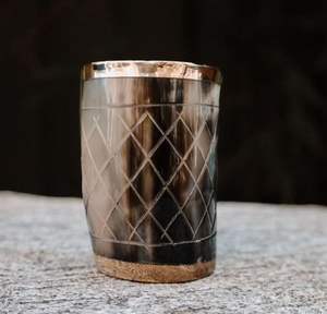 Verre à liqueur en corne de buffle de qualité supérieure Produits naturels de haute qualité en provenance d'Inde pour le vin inspiré des Vikings - Product Image 4