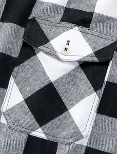 <b>Men's</b> 100% Cotton <b>Flannel</b> <b>Shirt</b> Casual Long Sleeve Button-Up Custom Logo Spring Streetwear - Product Image 3