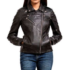 Best Arrival Women Fashion <b>Leather</b> <b>Jackets</b> for Winter Clothing / Top Selling <b>Long</b> Sleeve Blank <b>Leather</b> <b>Jackets</b> - Product Image 1