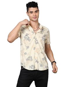 <b>Men's</b> Premium 100% Cotton Slim Fit Short Sleeve <b>Shirt</b> Lightweight <b>Beach</b> Wear Printed Pattern New Wholesale Summer Collection - Product Image 6