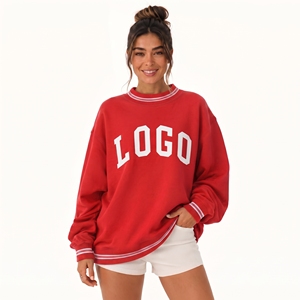 Sudadera Oversize de Cuello Alto para Mujer con Hombros Caídos, Personalizada, de Felpa Francesa 100% Algodón, Tipo Mockneck - Product Image 1