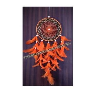 Tenture murale en gros Décoration style indien Attrape-rêves avec plume pour balcon Salon - Product Image 4