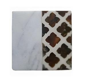 Nouvel ensemble de sous-verres en marbre traditionnel exclusivement conçu artisanat attentif tapis/coussin en pierre multi-nuances pour boissons et thé - Product Image 1