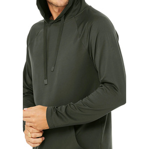 Sweat à capuche surdimensionné en polaire polyester/coton uni personnalisé brodé en gros pour l'hiver unisexe - Product Image 5