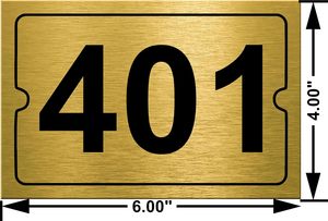 Thép Không Gỉ Vàng Số Tấm Cho Nhà/Văn Phòng Tùy Chỉnh Tên Tấm Cho Cửa Cá Nhân Tân Gia Quà Tặng Trang Trí Nội Thất - Product Image 4