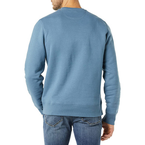 Sudadera de cuello redondo de forro polar grueso personalizada para hombre, impermeable, antiarrugas, tejido sostenible, color liso, talla grande - Product Image 1