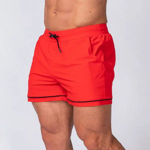 Shorts de sport et de natation pour hommes OEM, séchage rapide, respirants, avec étiquette personnalisée imprimée, tissu polyester/coton - Product Image 3