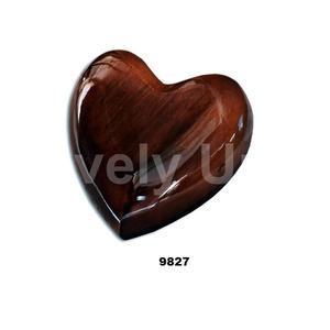 Urna de cremación de recuerdo de corazón de palisandro para cenizas humanas con bolsa de transporte de terciopelo gratis - Product Image 1