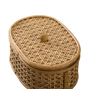 Cestas de Almacenamiento Redondas Hechas a Mano de Ratán Natural, Modernas, Ecológicas, Multifuncionales, Artex Green Earth, Hechas en Vietnam - Product Image 4