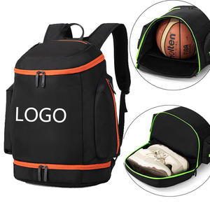 Sac à dos de sport grande capacité imperméable pour basketball et football, motif personnalisé avec logo et lettres, luxe avec poche à chaussures BB-0029B - Product Image 1