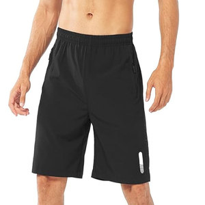 Pantalones cortos de LICRA de 7 pulgadas para hombre, cintura media, estilo informal, tela de malla transpirable, bolsillo ecológico con cordón, venta al por mayor - Product Image 1