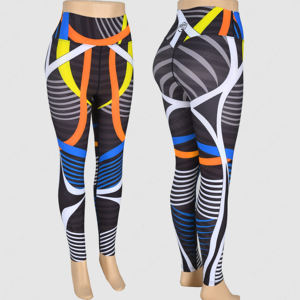Mode personnalisée impression numérique 3D couleur Graffiti Fitness Pantalons de yoga Leggings pour femmes Collants de yoga Taille élastique Leggings de yoga - Product Image 1