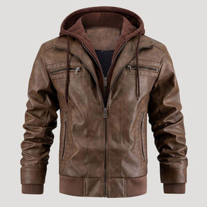 Chaquetas de Cuero Hechas a Medida al por Mayor, Chaqueta de Cuero Genuino para Hombre, Chaqueta de Cuero Pakistaní para Hombre - Product Image 1
