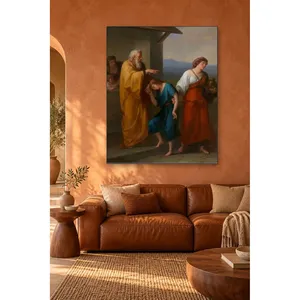 Fida Angelica Kauffman Abraham envoi Hagar et Ishmaël à la campagne - Impression sur toile - Product Image 1