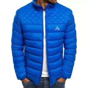 Veste matelassée personnalisée avec logo pour homme, imperméable, écologique, col montant, logo frontal, pour l'extérieur, vente en gros - Product Image 5