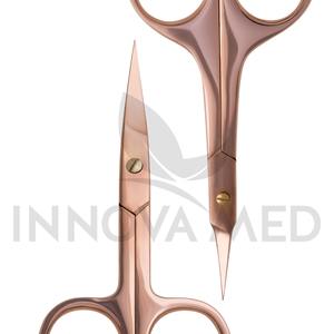 Ciseaux à cuticules extra pointus en acier inoxydable Ciseaux à ongles à lame incurvée pour une coupe propre Outil de manucure de salon Durable - Product Image 6