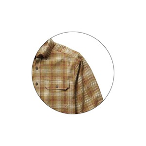 เสื้อเชิ้ตผ้าฟลานเนลผู้ชาย 100% ผ้าฝ้าย ขายส่ง สำหรับฤดูใบไม้ผลิ ระบายอากาศได้ดี แขนยาว เนื้อผ้าขัดเงา ผลิตจากโรงงาน รับผลิตเสื้อผ้าตามสั่ง - Product Image 3