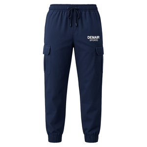 Pantalon cargo surdimensionné taille haute plat devant en polaire épaisse sur mesure 450GSM 6 poches imperméable pour l'entretien d'atelier - Product Image 1