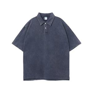 Polo de Alta Calidad para Hombre, 275G, 100% Algodón, Teñido, Estilo Casual, Talla Grande - Product Image 3