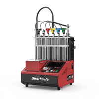 Nettoyeur et testeur automatique d'injecteurs GDI SmartSafe CNC605+ pour injecteurs PIEZO EFI essence 6 cylindres pour voitures