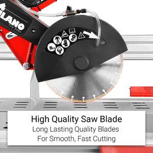 Milanos 1200PRO scie à carrelage humide 2000W 305mm (12 ") outil de coupe industriel de qualité bricolage assemblage de Machine OEM ODM Support 3 ans - Product Image 2