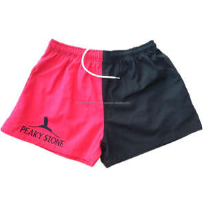 Shorts de travail décontractés pour hommes, en coton, avec logo brodé personnalisé, style baggy, avec poches - Product Image 3