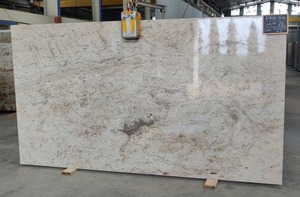 Carrelage en granit brun ivoire, grande dalle, qualité supérieure, écologique, garantie 5 ans et plus, style design moderne, surface polie, bureau - Product Image 3