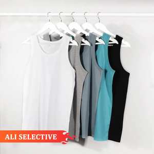 High Quality Low OEM MOQ 100% Cotton Solid Color Undershirts Oversized <b>White</b> <b>Tank</b> <b>Top</b> <b>Men's</b> <b>Tank</b> <b>Tops</b> - Product Image 1
