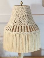 Abat-jour en tissu PineCraft International de qualité supérieure, style macramé, doux, couleur personnalisée pour la décoration, faible coût