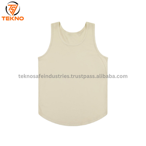 เสื้อกล้ามออกกำลังกายผ้าฝ้าย100% ใส่ได้ทั้งชายและหญิงเสื้อยืดแขนกุดสำหรับเล่นยิมฟิตเนสพิมพ์โลโก้ได้ตามต้องการ - Product Image 6