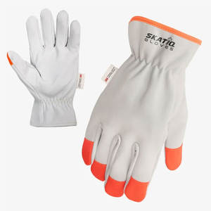 Skatiq SG-6071 Original Driver Glove Haute Visibilité Résistant aux coupures Cuir Nylon Doublure Imperméable Antidérapant Gants de Sécurité - Product Image 1