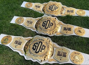 Cinturón de campeonato personalizable de lucha y artes marciales de peso pesado, correa de cuero genuino suave de 8mm de espesor, diseño de premio duradero - Product Image 2