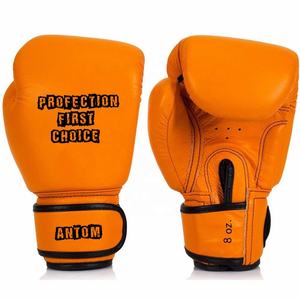 Gants de boxe en cuir imperméables avec logo personnalisé pour l'entraînement et les compétitions professionnelles - Gants confortables - Product Image 2