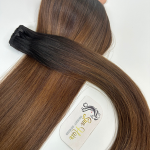 Sun Hair Company Ombre Piano Color Sutil Resalte Trama Paquetes de cabello Doble dibujado Cabello virgen Extensiones humanas vietnamitas Tejido - Product Image 3