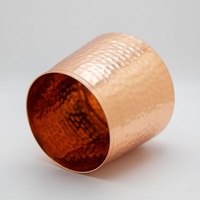 Coupe à cocktail artisanale en cuivre martelé à la main, écologique, portable, durable, compatible lave-vaisselle et micro-ondes, idéale pour la maison et les fêtes
