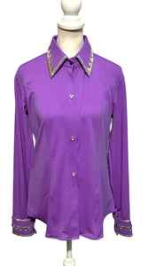 100% เสื้อขี่ม้าผ้าแก้วคุณภาพสูงสวมใส่สบายทนทานดีไซน์ไม่ซ้ำใครสำหรับการแสดงขี่ม้าแบบตะวันตก - Product Image 4