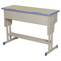 Ensemble de chaise et de bureau d'écolier Norler réglables en hauteur, en MDF écologique, avec tube en acier de 50 mm, pour les classes de primaire, de collège et de lycée