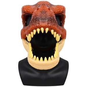 Máscara de Dinosaurio con Mandíbula Móvil, Disfraz de Dinosaurio de Plástico con Mandíbula Articulada - Product Image 4
