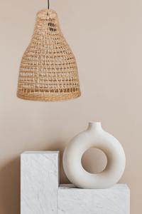 <b>Vintage</b> Style Seagrass <b>Lampshade</b> Hanging Cylinder Ceiling Handwoven Wicker Pendant Light Seagrass Chandelier Light Vietnam - Product Image 4
