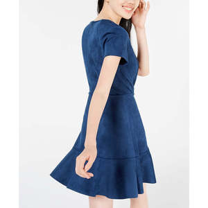 Abito svasato con zip frontale blu navy per ragazze di Rosie Harlow, comodo taglia X-Large da donna - Product Image 2