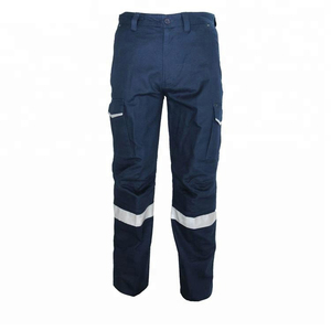Vente en gros de pantalons d'extérieur respirants multi-poches à séchage rapide et haute visibilité pour hommes, avec bandes réfléchissantes, pantalons de sécurité - Product Image 4