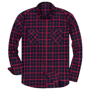 Camisa de franela a cuadros de algodón para hombre de fabricación personalizada OEM, franela suave y cómoda para uso diario - Product Image 1