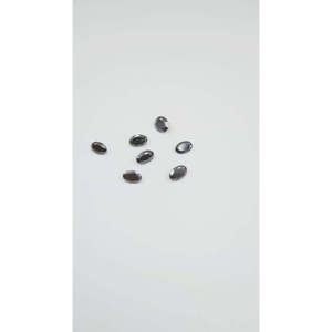 Diamant noir naturel, pierre brute taillée, facettée, ovale 5 x 7 mm - Product Image 3